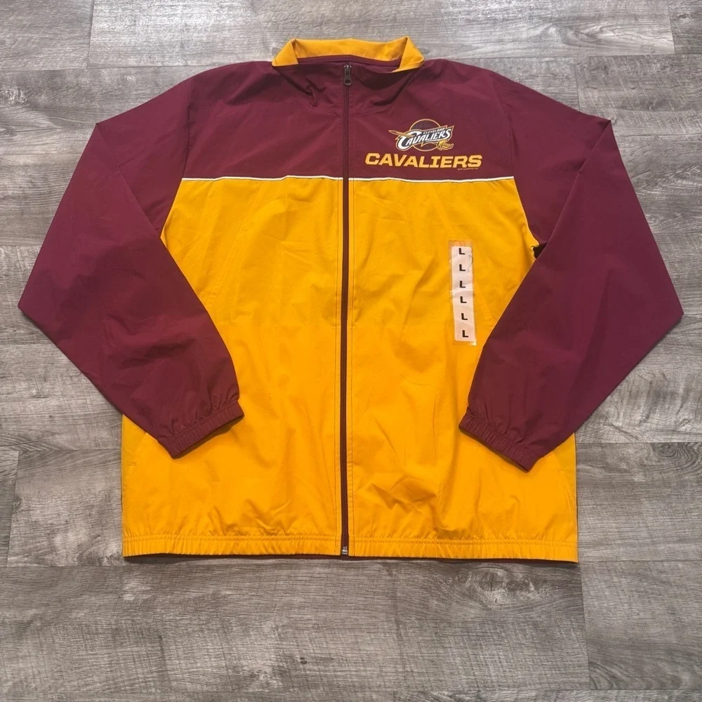NWT Cleveland Cavaliers NBA Windjacket Lightweight Full Zip Mens Sz. L